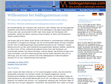 Tablet Screenshot of foldingantennas.com